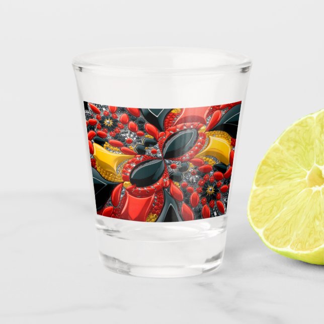 Shot glass with German Colors (Front)