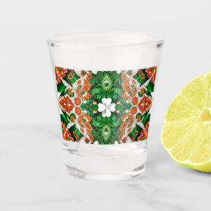 Shot glass with Irish Colors