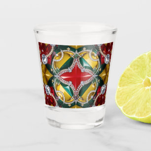 Shot glass with Los Angeles Colors