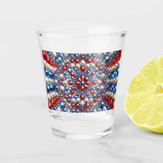 Shot glass with Netherlands Colors (Front)