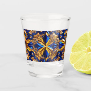 Shot glass with Sweden Colors