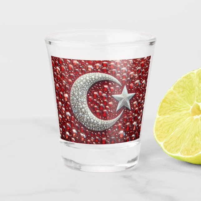 Shot glass with Turkish Colors (Front)