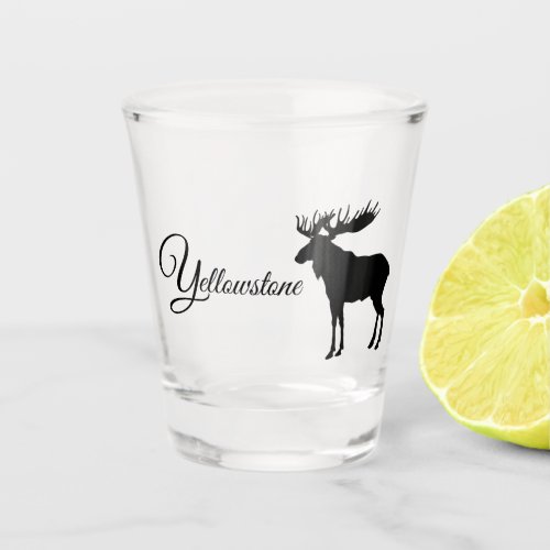 Shot Glass_Yellowstone Moose Shot Glass