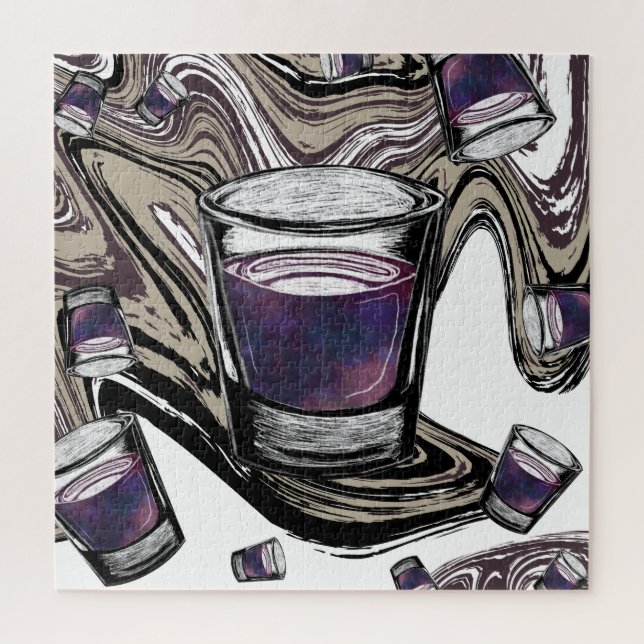 shot glasses jigsaw puzzle (Vertical)