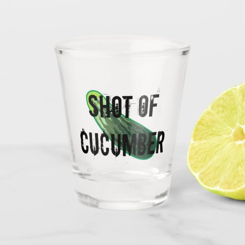 Shot of Cucumber Shot Glass