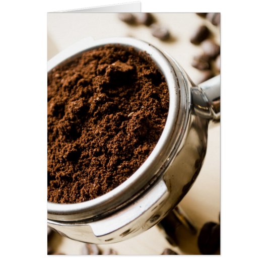 Shot of Espresso Ready to Brew for Cappuccino Cards (Front)