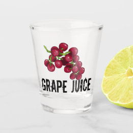 Shot of Grape Juice Glass