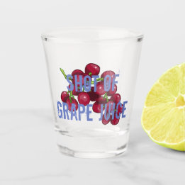 Shot of Grape Juice Shot Glass