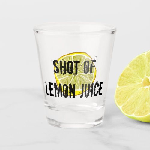 Shot of Lemon Juice Shot Glass