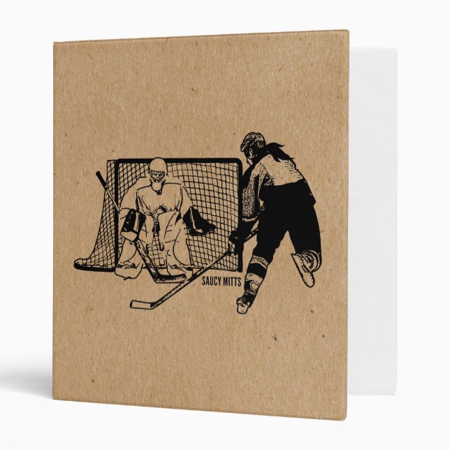 Shot On Net Hockey (female) Binder (Front/Inside)