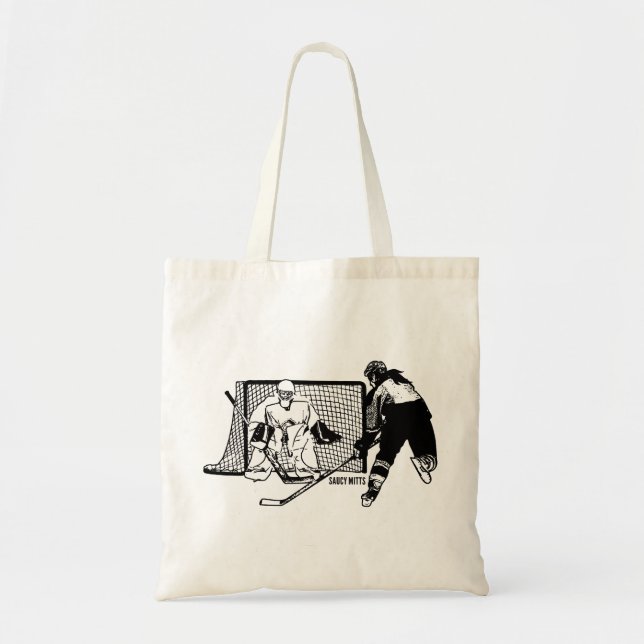 Shot On Net Women's Hockey Tote Bag (Front)