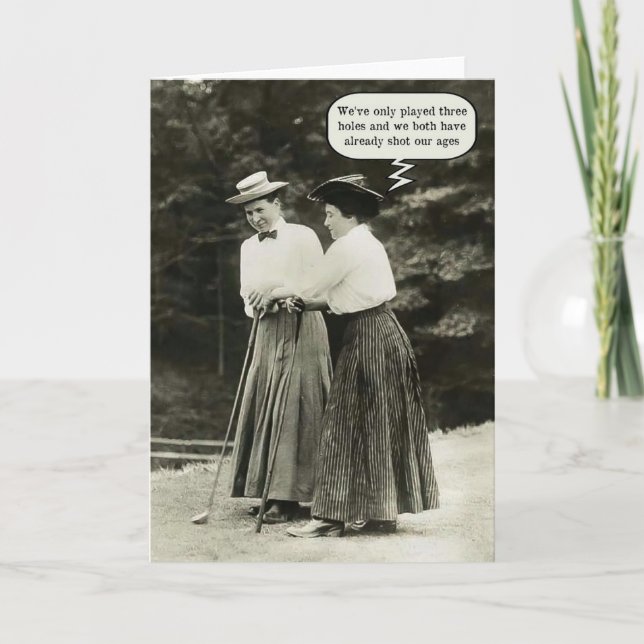 Shot Our Ages Golf Card (Front)