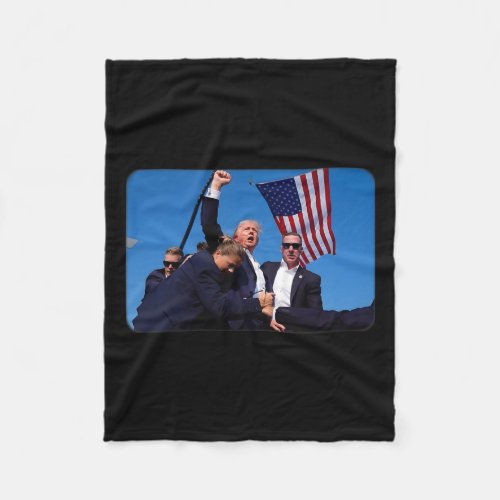 Shot Pennsylvania 14th July Rally Shot Legend Usa  Fleece Blanket