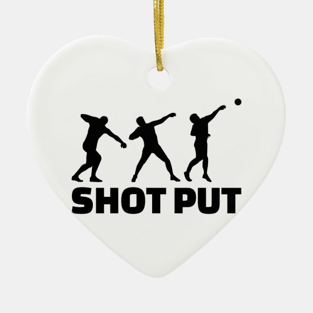 Shot put ceramic ornament (Front)