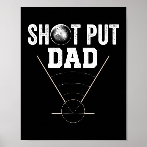 Shot Put Dad Funny  Poster