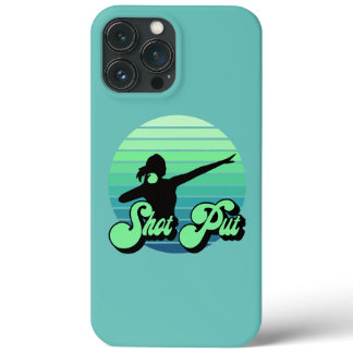Shot Put Girl Track Field Shot Put Thrower  iPhone 13 Pro Max Case