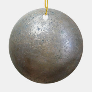 shot put implement ceramic ornament