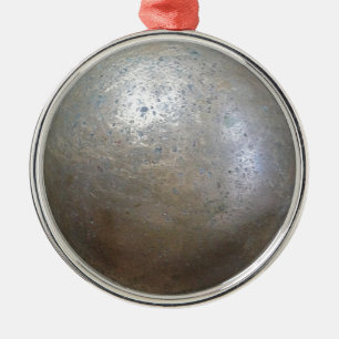 shot put implement metal ornament
