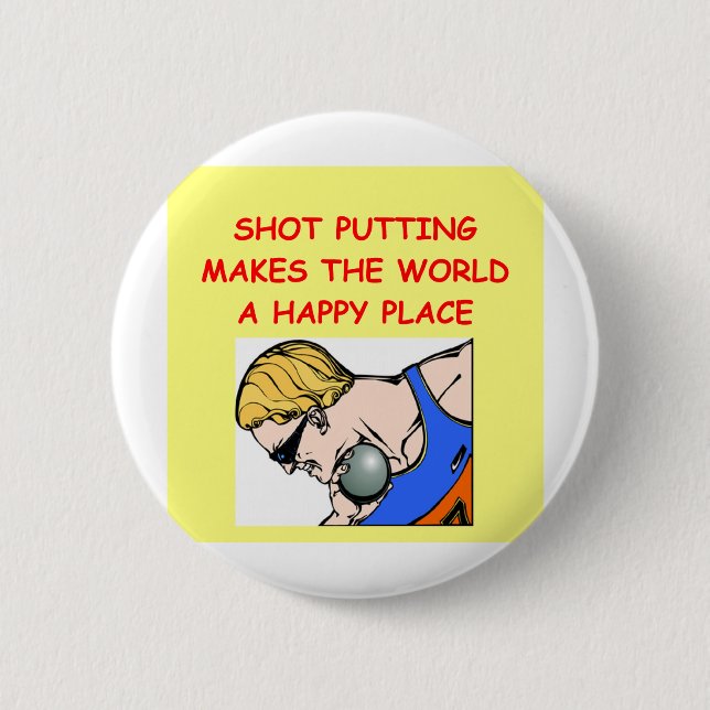 shot put puting putter button (Front)