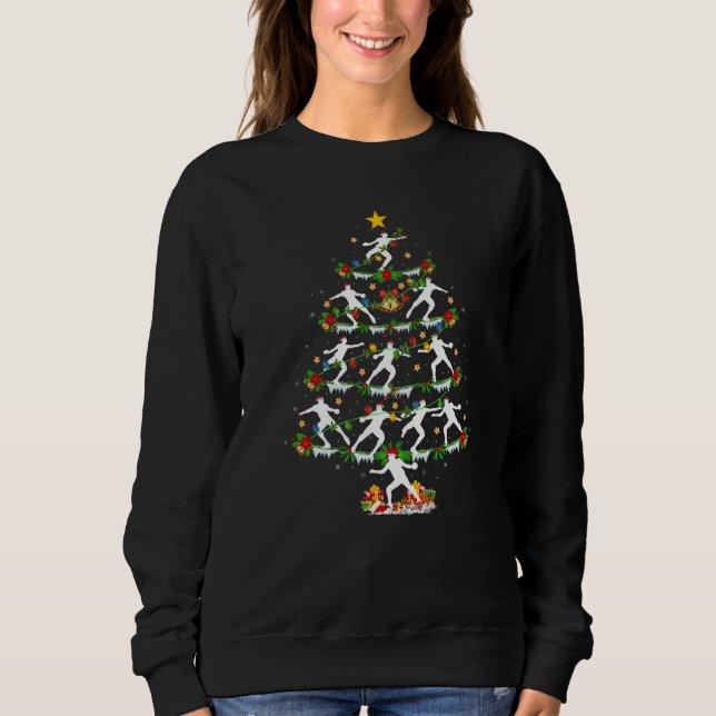 Shot Put Sports  Xmas Lights Shot Put Christmas Tr Sweatshirt (Front)