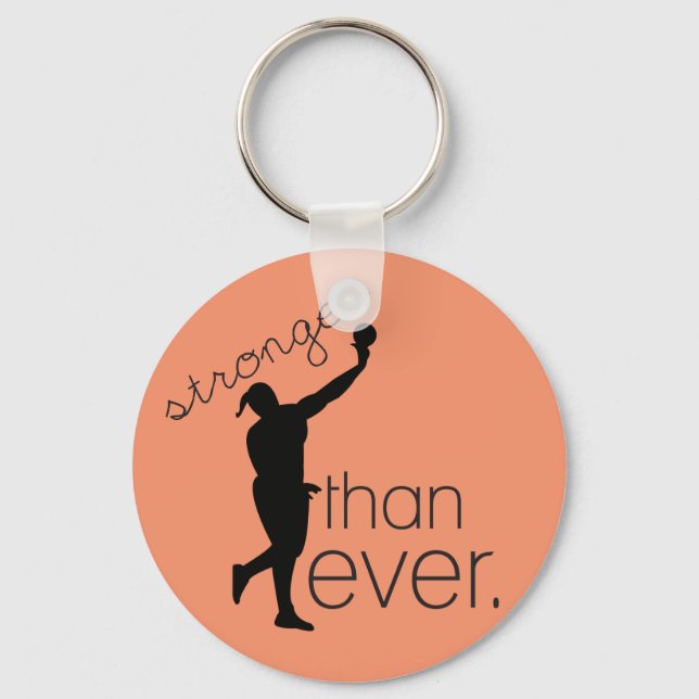 Shot Put Throw Track and Field Keychain (Front)