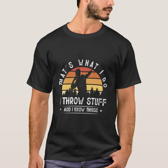 Shot Put Track And Field Throwing T-Shirt (Front)