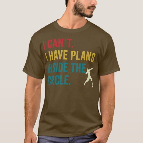 Shot Putt Athlete Shot Putter Plans inside Circle  T_Shirt