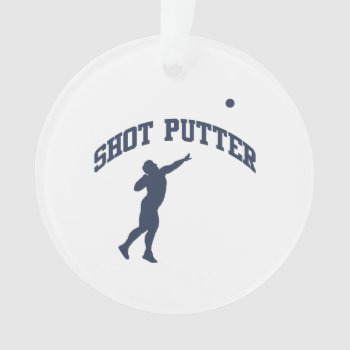 Shot Putter Ornament by tjssportsmania at Zazzle