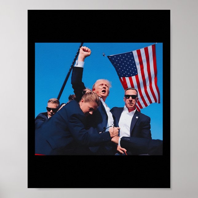 Shot Shirt Trump Shooting Shirt Trump 2024  Poster (Front)