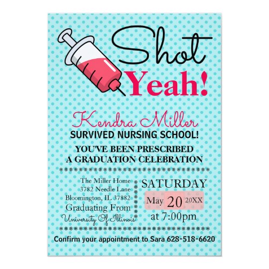 Nursing School Invitations 4