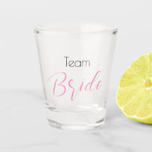 Shotglass "Team Bride"