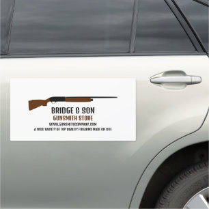 Shotgun Design, Gunsmith, Gunstore Car Magnet