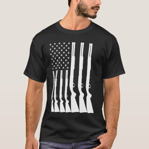 Shotgun Flag 2nd Amendment Pro Gun Rights T_Shirt