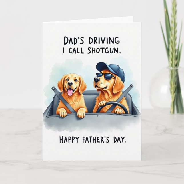Shotgun Seat Fathers Day Card (Front)