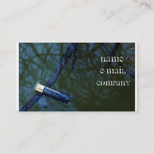 Customizable Shotgun Shell Business Cards