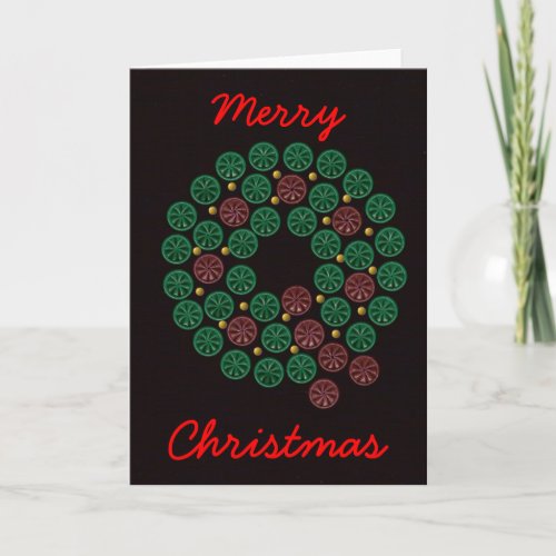 Shotgun Shell Wreath Holiday Card