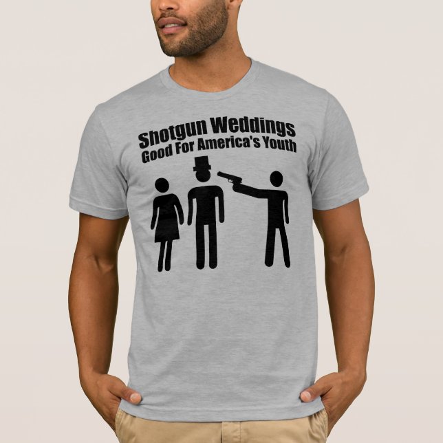 Shotgun Wedding, black T-Shirt (Front)
