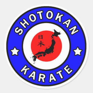 Shotokan Karate Classic Round Sticker