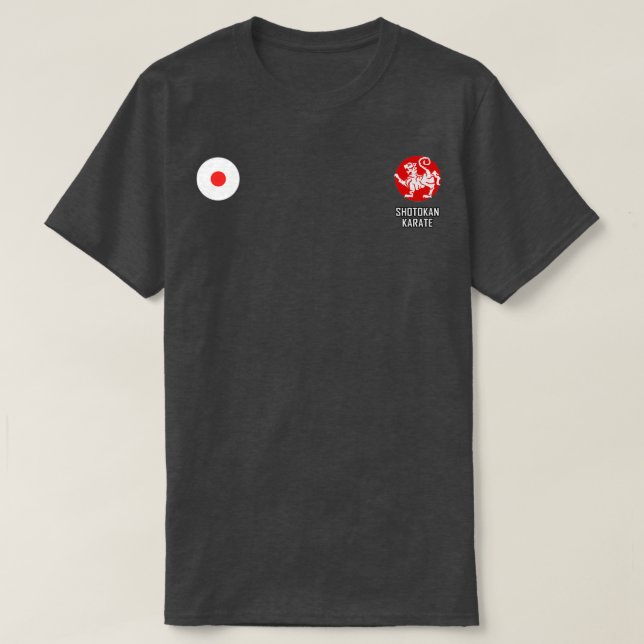 Shotokan Karate Japan Flag T-Shirt (Design Front)
