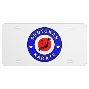 Shotokan Karate License Plate