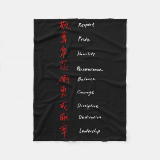 Shotokan Karate Rules Fleece Blanket