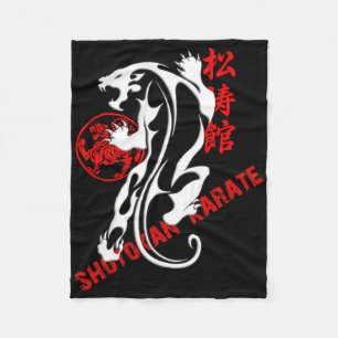 Shotokan Karate Tiger Prowess - Martial Arts Budo Fleece Blanket