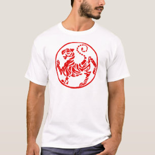 Shotokan Red Rising Sun Tiger Japanese Karate T-Shirt