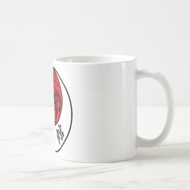 Shotokan Rising Sun Japanese Calligraphy - Karate Coffee Mug (Right)