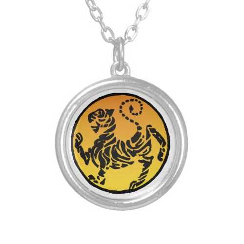 Shotokan Tiger _ Gold Silver Plated Necklace