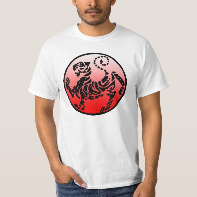 Shotokan Tiger Rising Sun Japanese Karate Shirt (Front)
