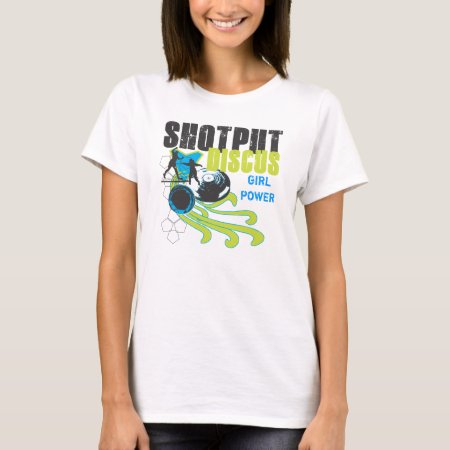 Shotput And Discus - Girl Power Hoodie T-shirt