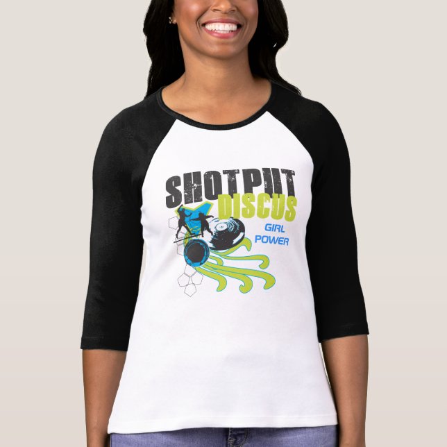 Shotput and discus - Girl Power T-Shirt (Front)