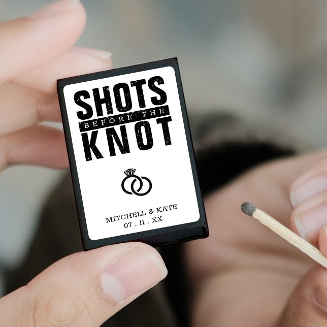 Shots Before the Knot Bachelorette Party Matchboxes (Shots Before the Knot Bachelorette Party Matchboxes)