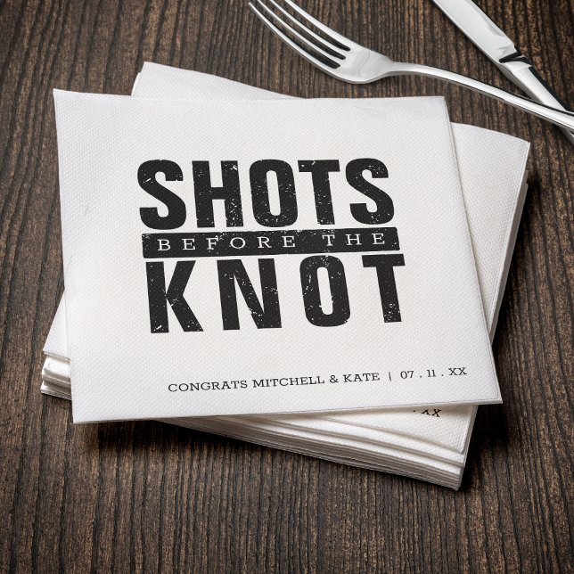 Shots Before the Knot Bachelorette Party Napkins (Shots Before the Knot Bachelorette Party Napkins
)